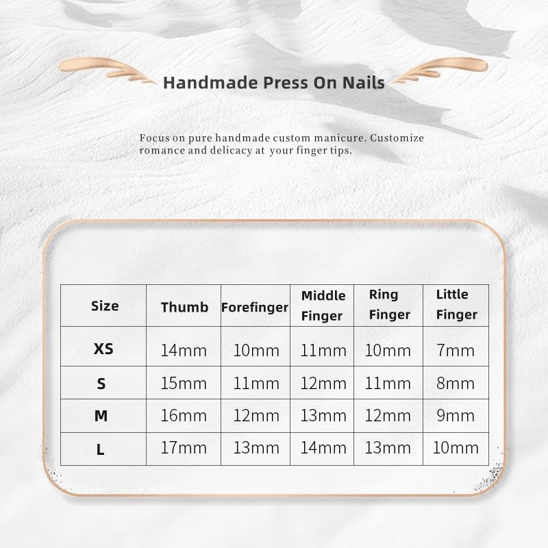 10pcs Handmade Press on Nails Round Head Fake Nails Cute Strawberry False Nails Kawaii Short Full Cover Finger Tips Manicure Art