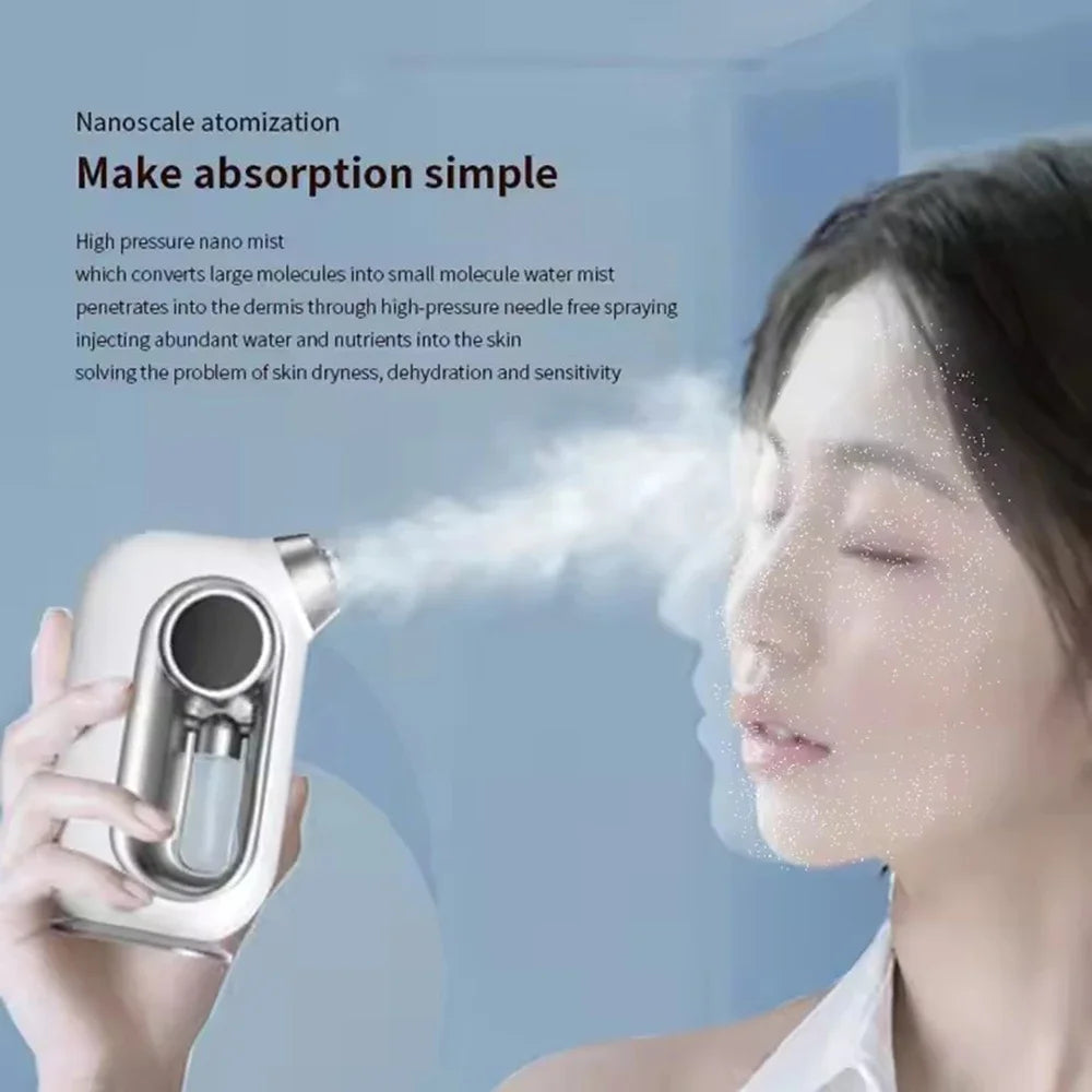 Facial Skin Moisturizing Mist Sprayer Airbrush Facial Deep Cleaning Oxygen Injector Sprayer Cordless Air Brush Compressor